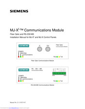 Siemens MJ-X Installation Manual