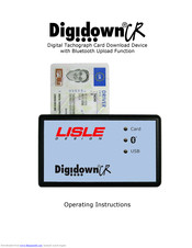 Lisle Digidown CR Operating Instructions Manual