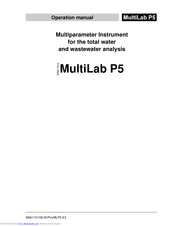 wtw MultiLab P5 Operation Manual
