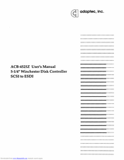 Adaptec ACB-4525Z User Manual