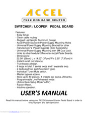 Accel FX22 Command center User Manual