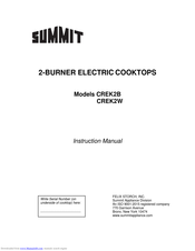 Summit CREK2W Instruction Manual