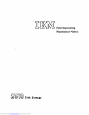 IBM 2310 Maintenance Manual