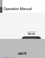 Inter-m RFA-102 Operation Manual