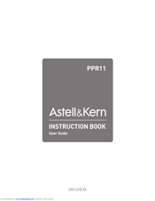 Astell & Kern PPR11 User Manual