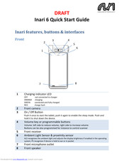 AAVA MOBILE Inari 6 Quick Start Manuals