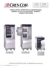 Cres Cor CO151FWUA12DE2083 Installation, Operation And Maintenance Manual