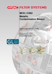 Hydac MCS****-C062 series Operation And Installation Manual
