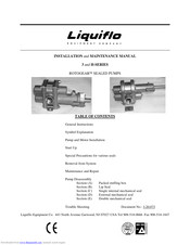 Liquiflo ROTOGEAR H Series Installation And Maintenance Manual