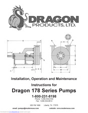 Dragon Wholesaling 178 Series Installation, Operation And Maintenance Instructions