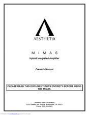 Aesthetix MIMAS Owner's Manual