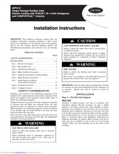 Carrier 50PG16 series Installation Instructions Manual