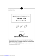 Sumitomo CAK-0057-EX Instruction Manual