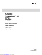 NEC Express5800/T120h User Manual
