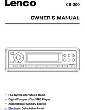 LENCO CS-200 Owner's Manual