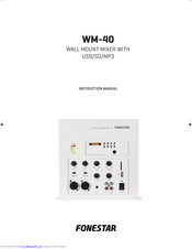 FONESTAR WM-40 Instruction Manual