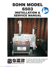 Sohn 6503 Installation & Service Manual