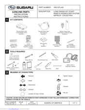 Subaru H001SFL400 Installation Instructions Manual