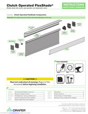 Draper Clutch Operated FlexShade Installation & Operation Instructions