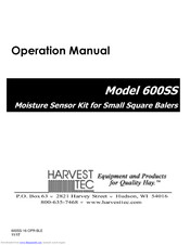 Harvest TEC 600SS Operation Manual