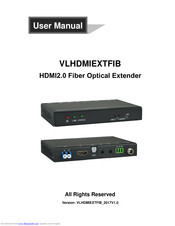VivoLink VLHDMIEXTFIB User Manual