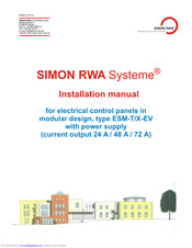 SIMON RWA ESM-T/X-EV Installation Manual