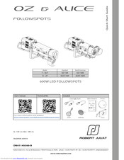 Robert Juliat OZ 1169C Quick Start Manual
