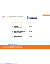 FIELDKING FKDRHD-11 Operator Manual, Service Manual, Part Catalogue
