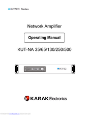 Karak Electronics Sotec series Operating Manual