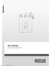 Riello RSS MR Installation And Maintenance Manual