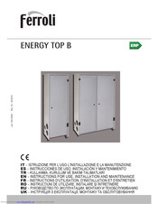 Ferroli ENERGY TOP B Instructions For Use Manual