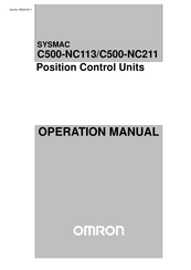 Omron SYSMAC C500-NC113 Operation Manual