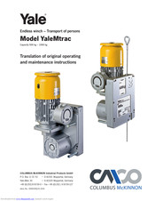 Columbus McKinnon YaleMtrac Operating And Maintenance Instructions Manual