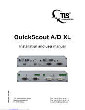 TLS QuickScout A/D XL Installation And User Manual