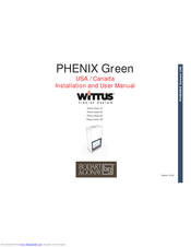 Bodart & Gonay PHENIX Green Installation And User Manual