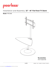 PEERLESS FPZ-646 Installation And Assembly Manual