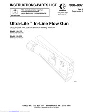 Graco Ultra-Lite 240-200 Instructions-Parts List Manual