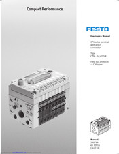 festo CPV...-GE-CO3-8 series Electronic Manual