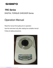 Shimpo TRC Series Operation Manual