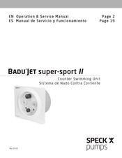 Speck pumps BaduJet super-sport II Operation & Service Manual
