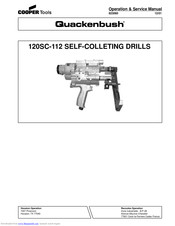 Cooper Tools Quackenbush 120SC-112 Operation & Service Manual