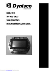 Dynisco SC170 Installation And Operation Manual