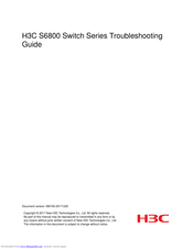 H3C S6800 Series Troubleshooting Manual