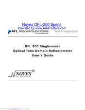 Noyes OFL-200 User Manual