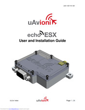uAvionix echoESX User And Installation Manual