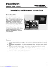 wirsbo A3091250 Installation And Operating Instructions For The Installer