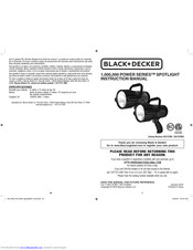 Black + Decker 1,000,000 POWER SERIES Instruction Manual