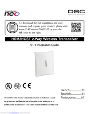 DSC HSM2HOST series Installation Manual