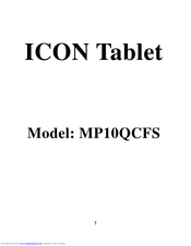 ICON MP10QCFS Manual