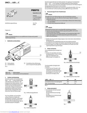 Festo DNCE-...-LAS-...-C Series Operating Instructions Manual